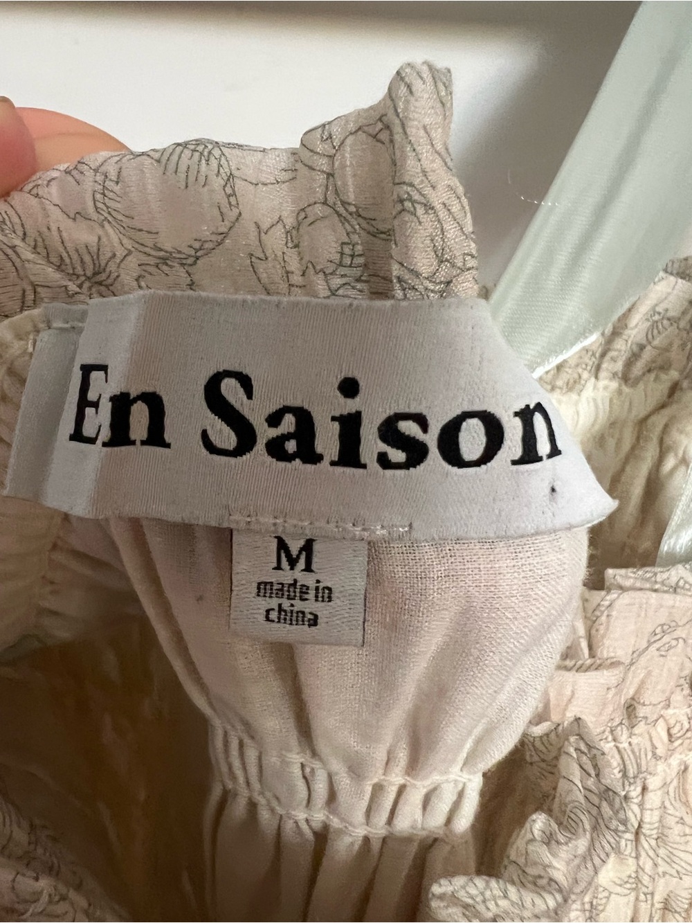 En Saison Smocked Tiered Maxi Dress with Mint Bow Straps - Size M (EUC) - Picture 5 of 9